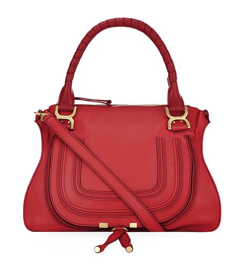 chloe mini marcie bag red|chloe marcie medium shoulder bag.